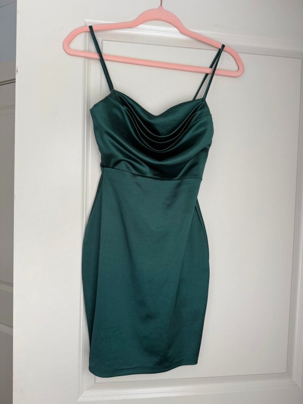 Satin Bodycon Semiformal Dress